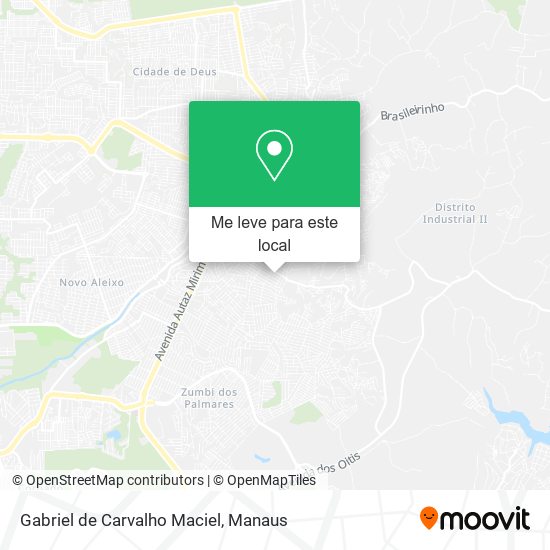 Gabriel de Carvalho Maciel mapa