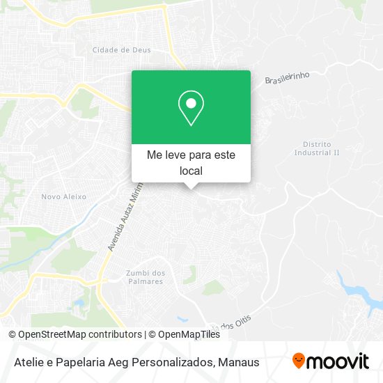 Atelie e Papelaria Aeg Personalizados mapa