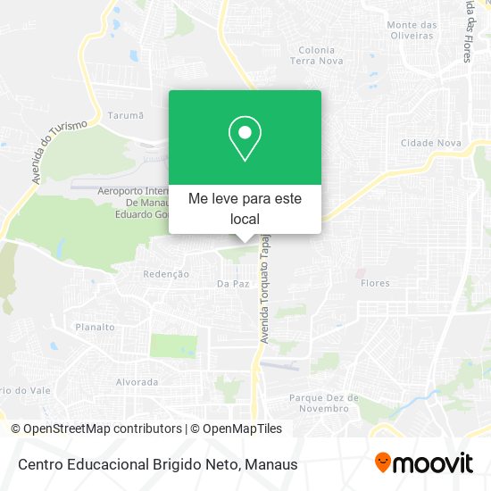 Centro Educacional Brigido Neto mapa