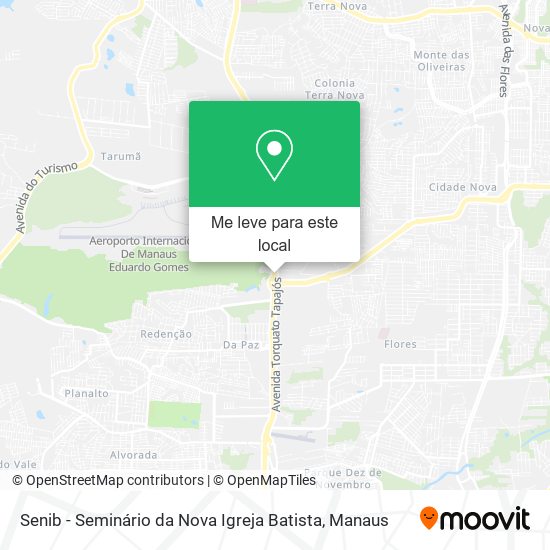 Senib - Seminário da Nova Igreja Batista mapa