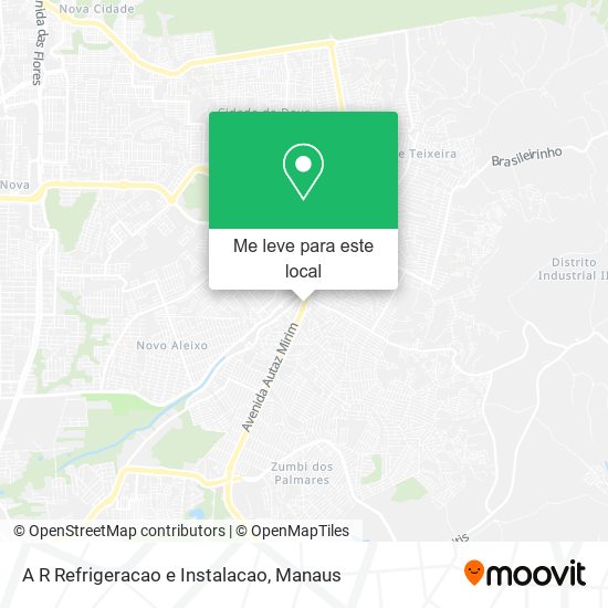 A R Refrigeracao e Instalacao mapa