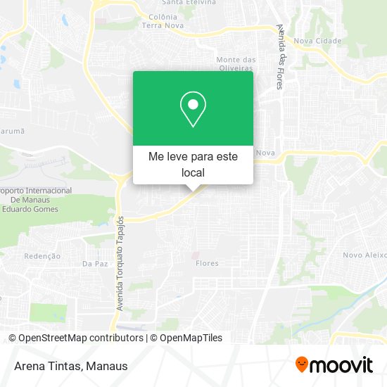 Arena Tintas mapa