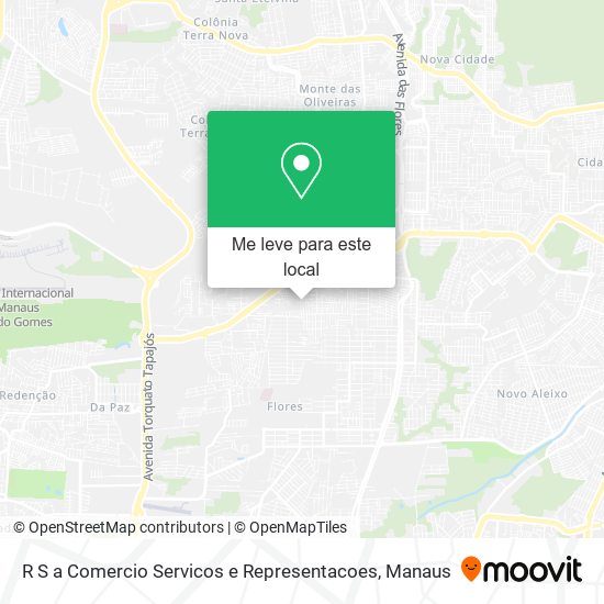 R S a Comercio Servicos e Representacoes mapa
