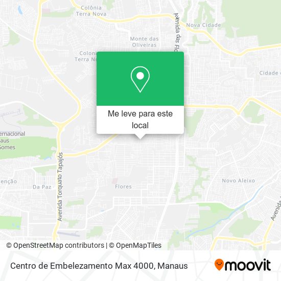 Centro de Embelezamento Max 4000 mapa