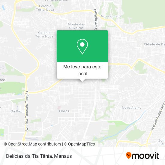 Delícias da Tia Tânia mapa
