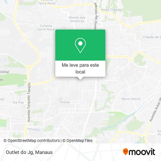 Outlet do Jg mapa