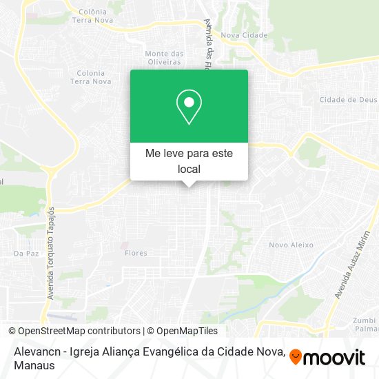 Alevancn - Igreja Aliança Evangélica da Cidade Nova mapa