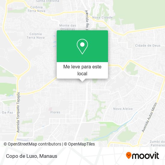 Copo de Luxo mapa