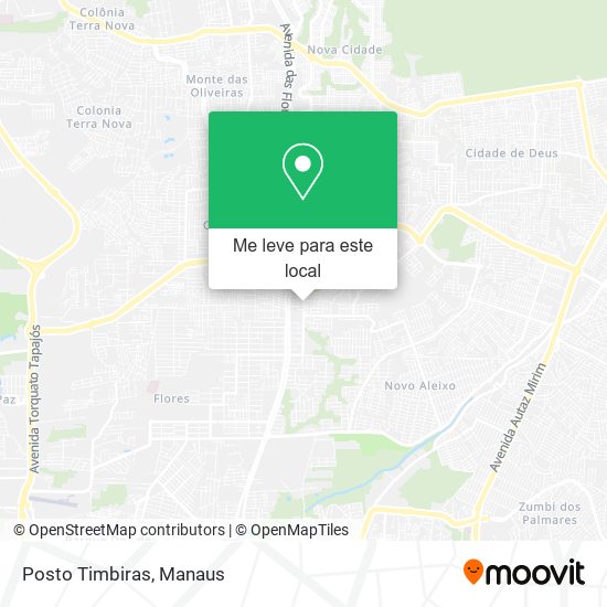 Posto Timbiras mapa
