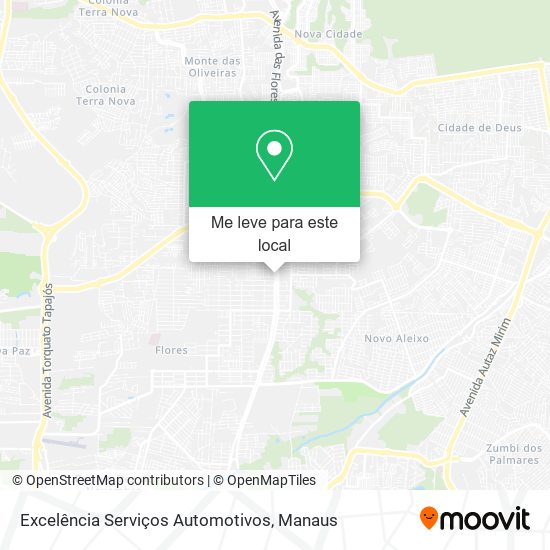 Excelência Serviços Automotivos mapa