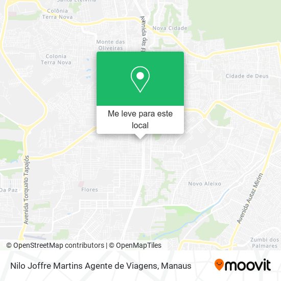 Nilo Joffre Martins Agente de Viagens mapa