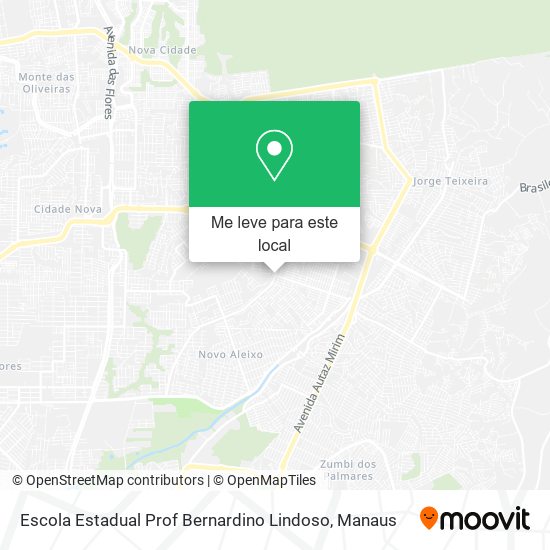 Escola Estadual Prof Bernardino Lindoso mapa