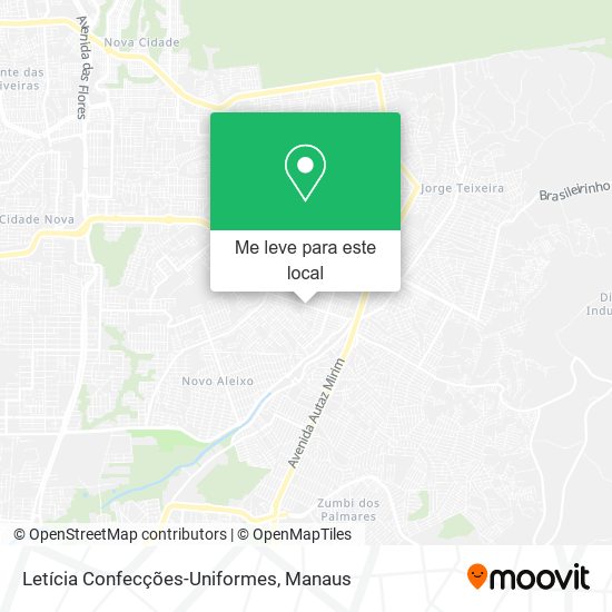 Letícia Confecções-Uniformes mapa