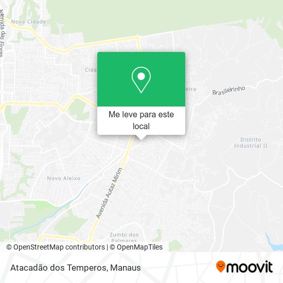 Atacadão dos Temperos mapa