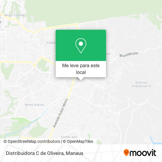 Distribuidora C de Oliveira mapa