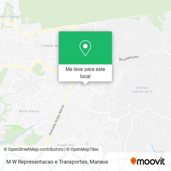 M W Representacao e Transportes mapa