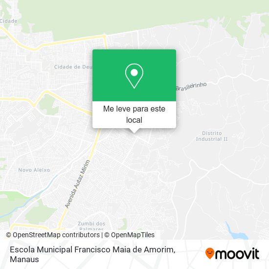 Escola Municipal Francisco Maia de Amorim mapa