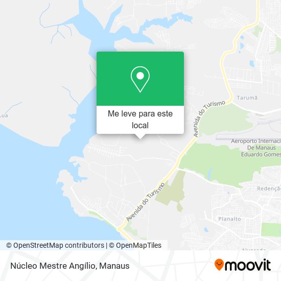 Núcleo Mestre Angílio mapa