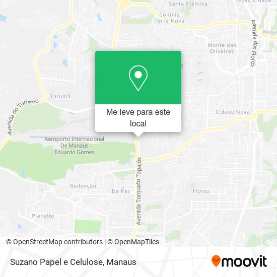 Suzano Papel e Celulose mapa