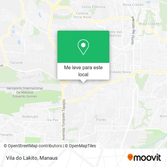 Vila do Lakito mapa