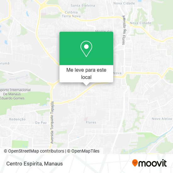 Centro Espirita mapa