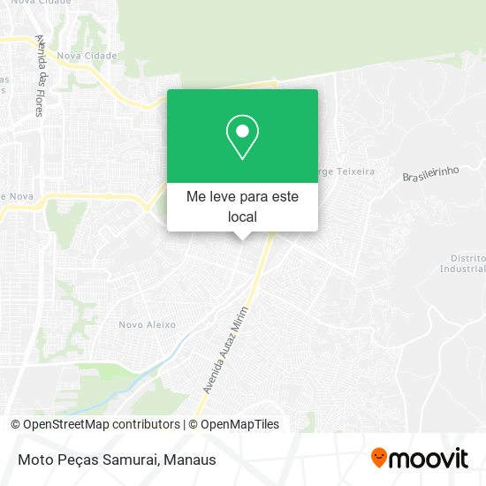 Moto Peças Samurai mapa