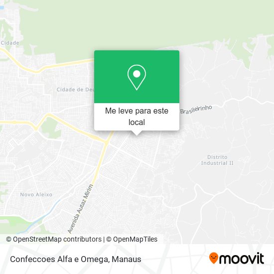 Confeccoes Alfa e Omega mapa