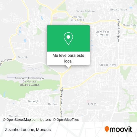 Zezinho Lanche mapa