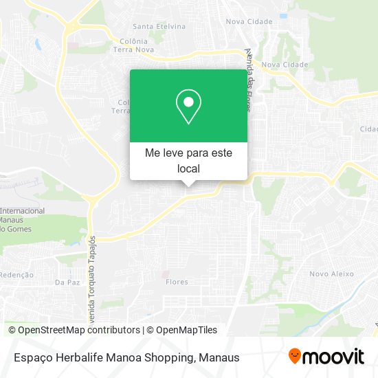 Espaço Herbalife Manoa Shopping mapa