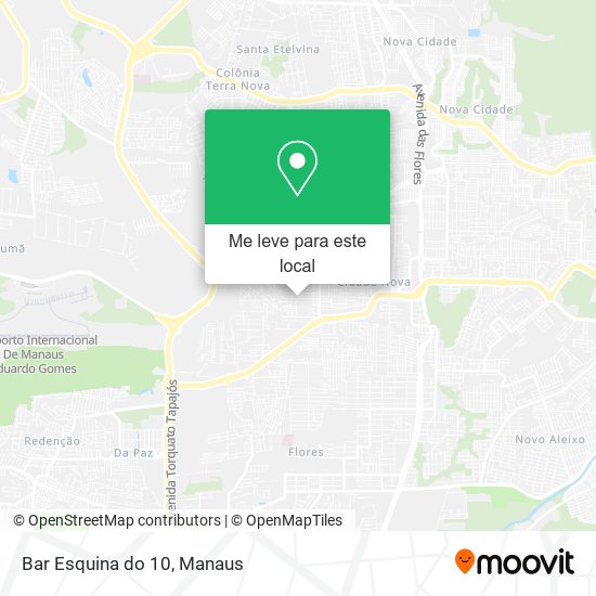 Bar Esquina do 10 mapa