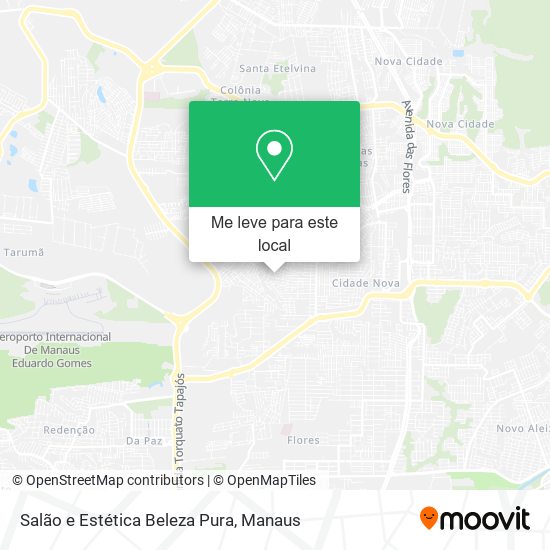 Salão e Estética Beleza Pura mapa