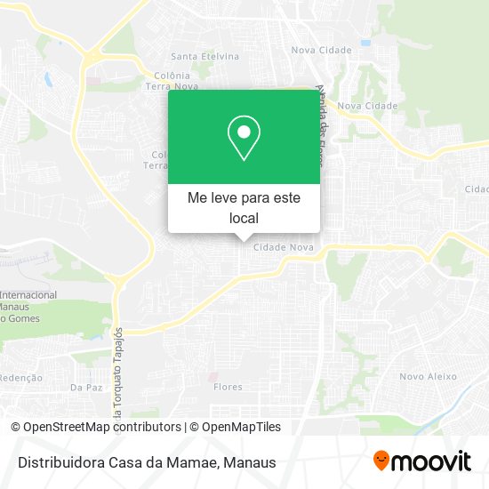 Distribuidora Casa da Mamae mapa