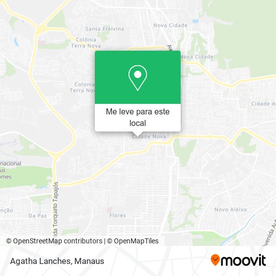Agatha Lanches mapa