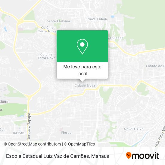 Escola Estadual Luiz Vaz de Camões mapa