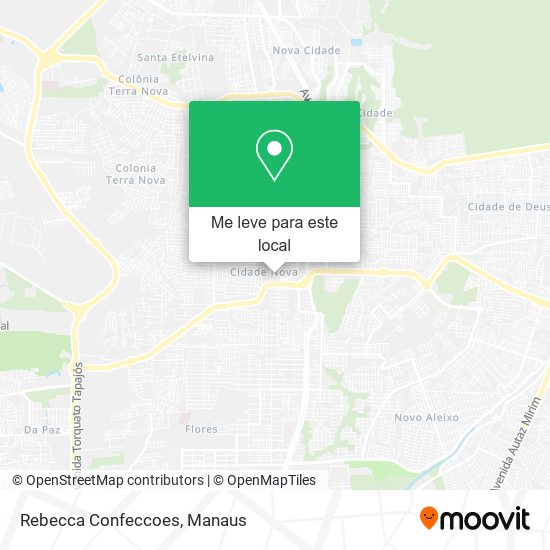 Rebecca Confeccoes mapa