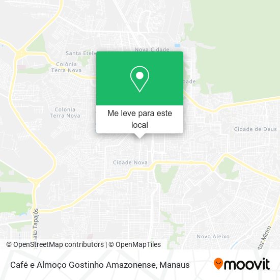 Café e Almoço Gostinho Amazonense mapa