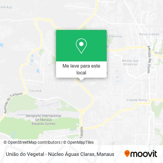 União do Vegetal - Núcleo Águas Claras mapa