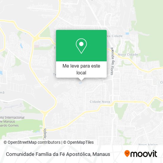 Comunidade Família da Fé Apostólica mapa