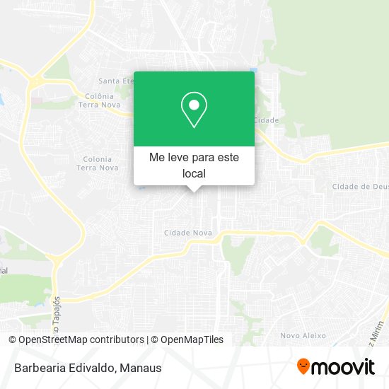 Barbearia Edivaldo mapa