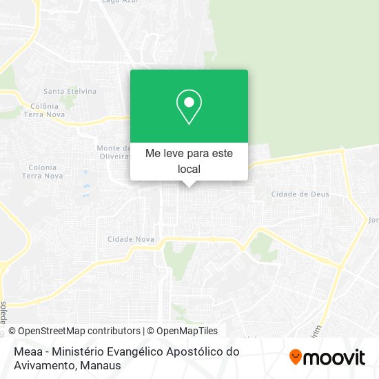 Meaa - Ministério Evangélico Apostólico do Avivamento mapa