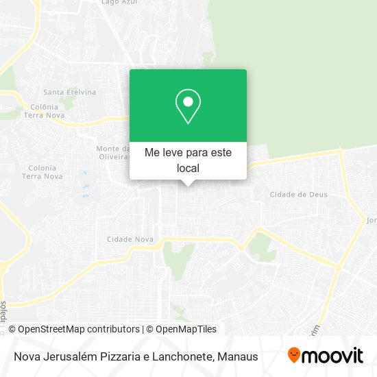 Nova Jerusalém Pizzaria e Lanchonete mapa