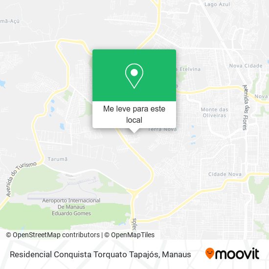 Residencial Conquista Torquato Tapajós mapa
