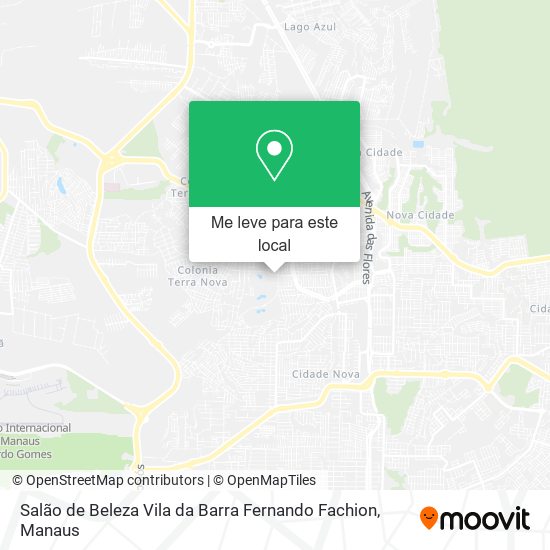 Salão de Beleza Vila da Barra Fernando Fachion mapa