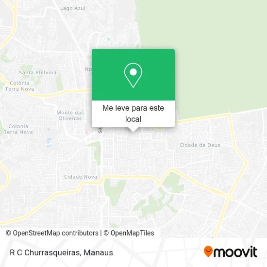 R C Churrasqueiras mapa