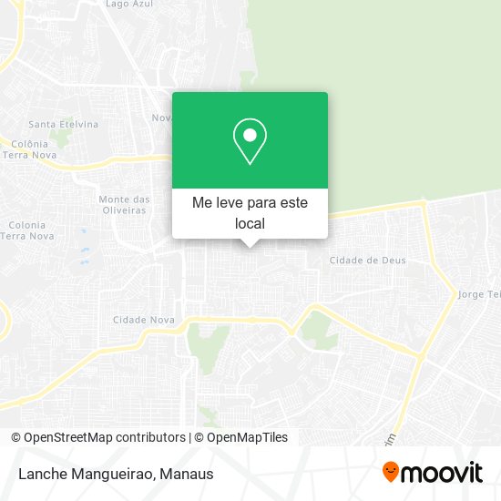 Lanche Mangueirao mapa
