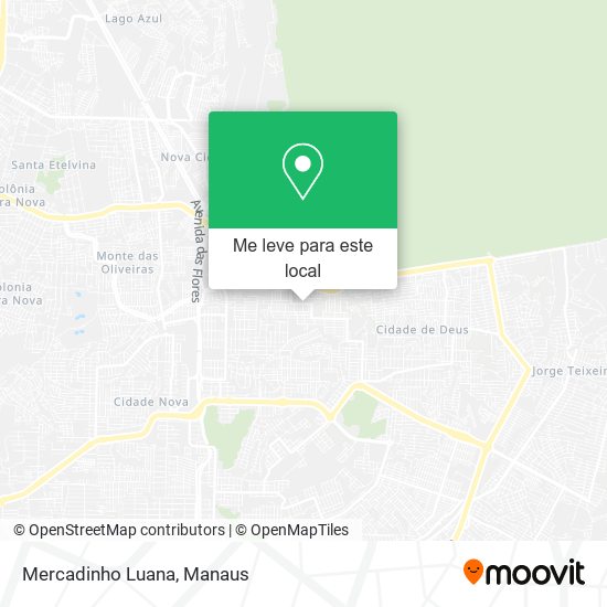 Mercadinho Luana mapa