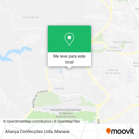 Aliança Confecções Ltda mapa