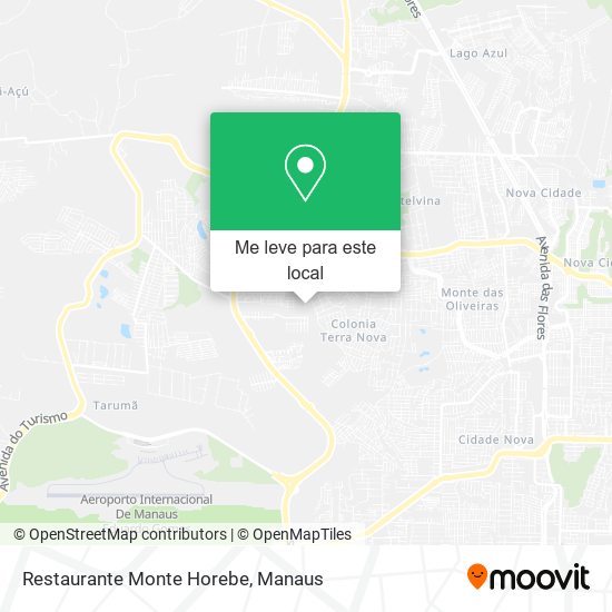 Restaurante Monte Horebe mapa