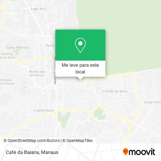 Café da Baiana mapa