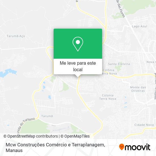 Mcw Construções Comércio e Terraplanagem mapa
